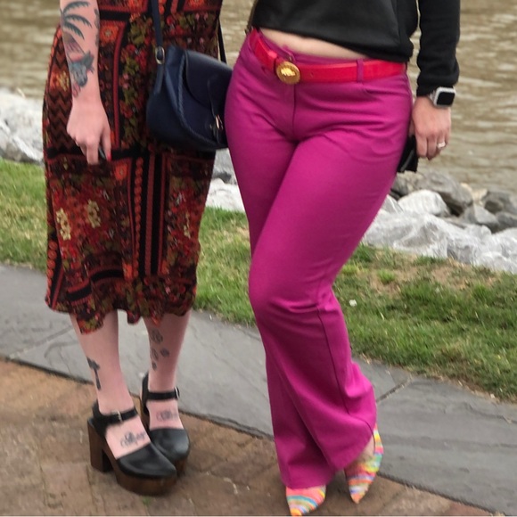 Size 10 St. John Pants LIKE NEW perfect condition GORGEOUS PINK - Picture 3 of 5